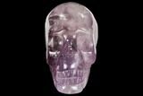 Carved Amethyst Crystal Skull #111717-1